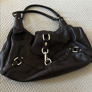 Cole Haan Dark Brown Leather Hobo Bag
